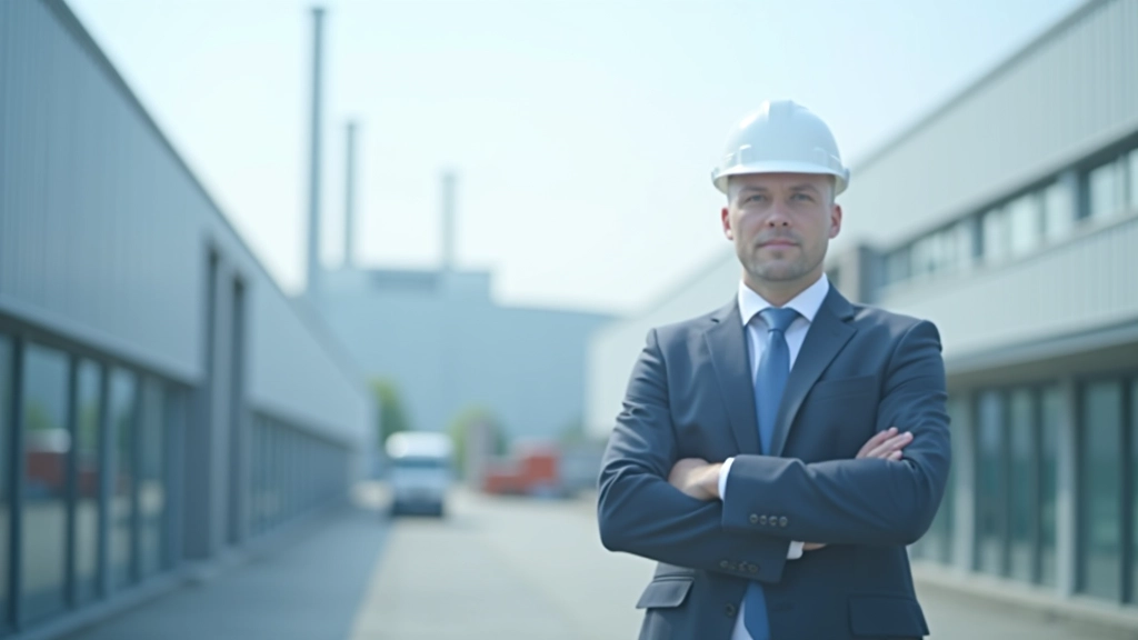 Průmyslový areál s moderními budovami a infrastrukturou v České republice