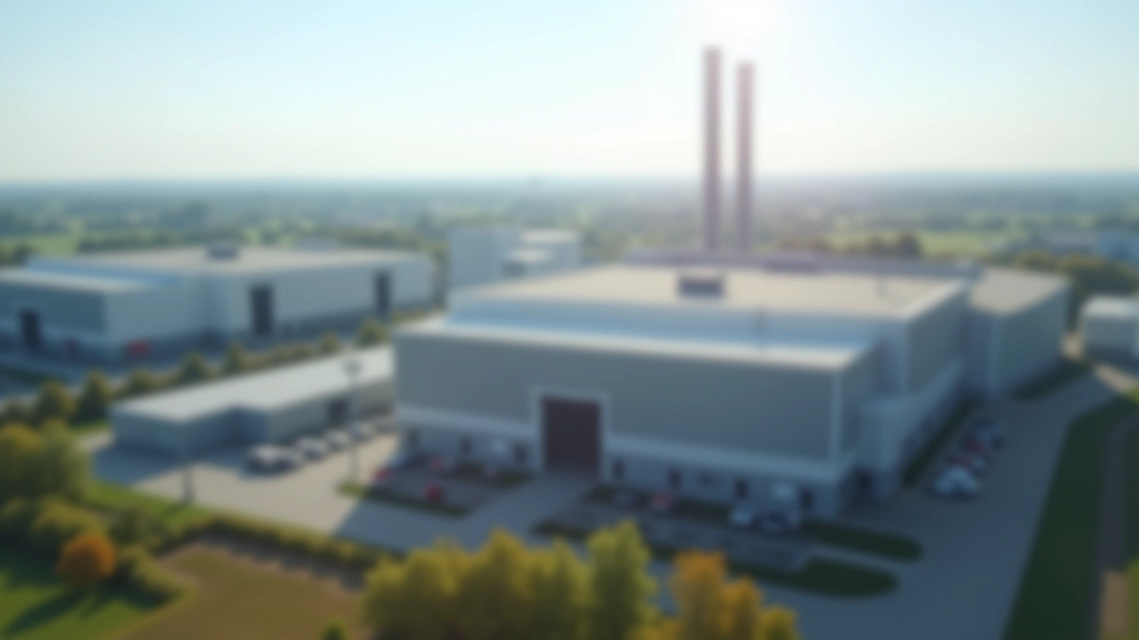 Průmyslová zóna s moderními fabrikami a logistickými centry v České republice